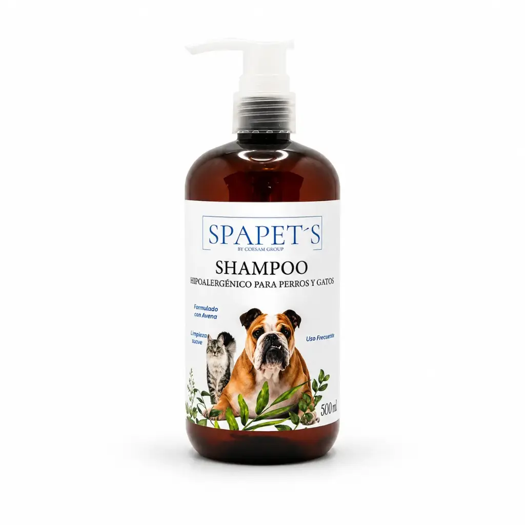  Shampoo hipoalergénico para perros y gatos (500 ml)