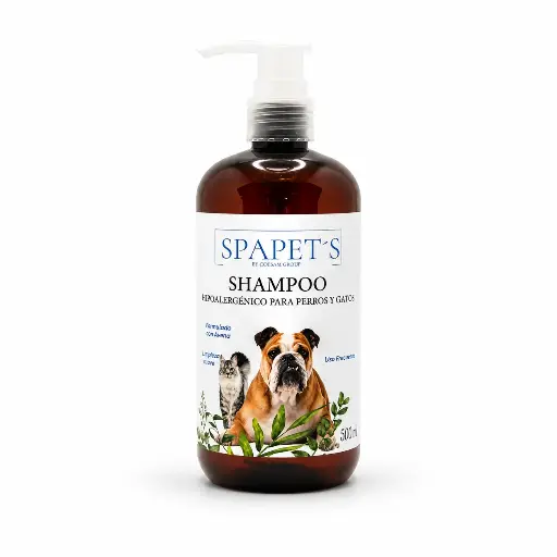 [SHH500]  Shampoo hipoalergénico para perros y gatos (500 ml)